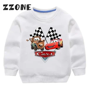 Kids Sweatshirts Car Pixar Cartoon Children Hoodies