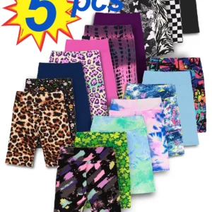 5pcs girls  biker shorts,