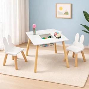 Table and 2 Chairs Set