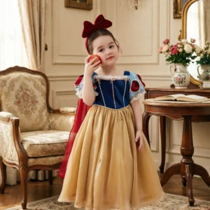 Snow White Princess Dress with Cape