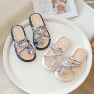 Platform Slippers Girls Open Toe Sandals