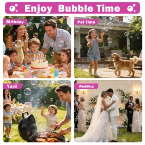 Light-Up Bubble Machine, Battery Operated, Includes Bubble Solution