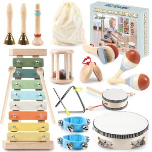 11 in 1 Instruments, Wooden Percussion Instruments