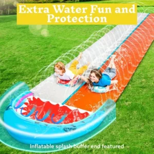 Summer Water Slides 22.5ft Double Lane for Kids Adults Party