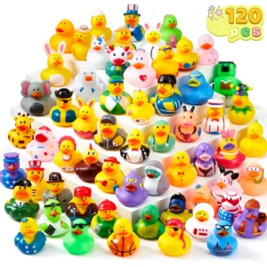Mini Rubber Duckie for Kids Bath Shower