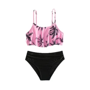 Girls Two Piece Swimsuit Tie Side Bikini