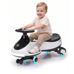 Electric Car With Pedal, Flashing Wheels Music