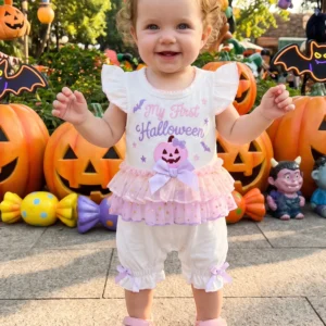 Halloween Pumpkin  Infant Baby Girl